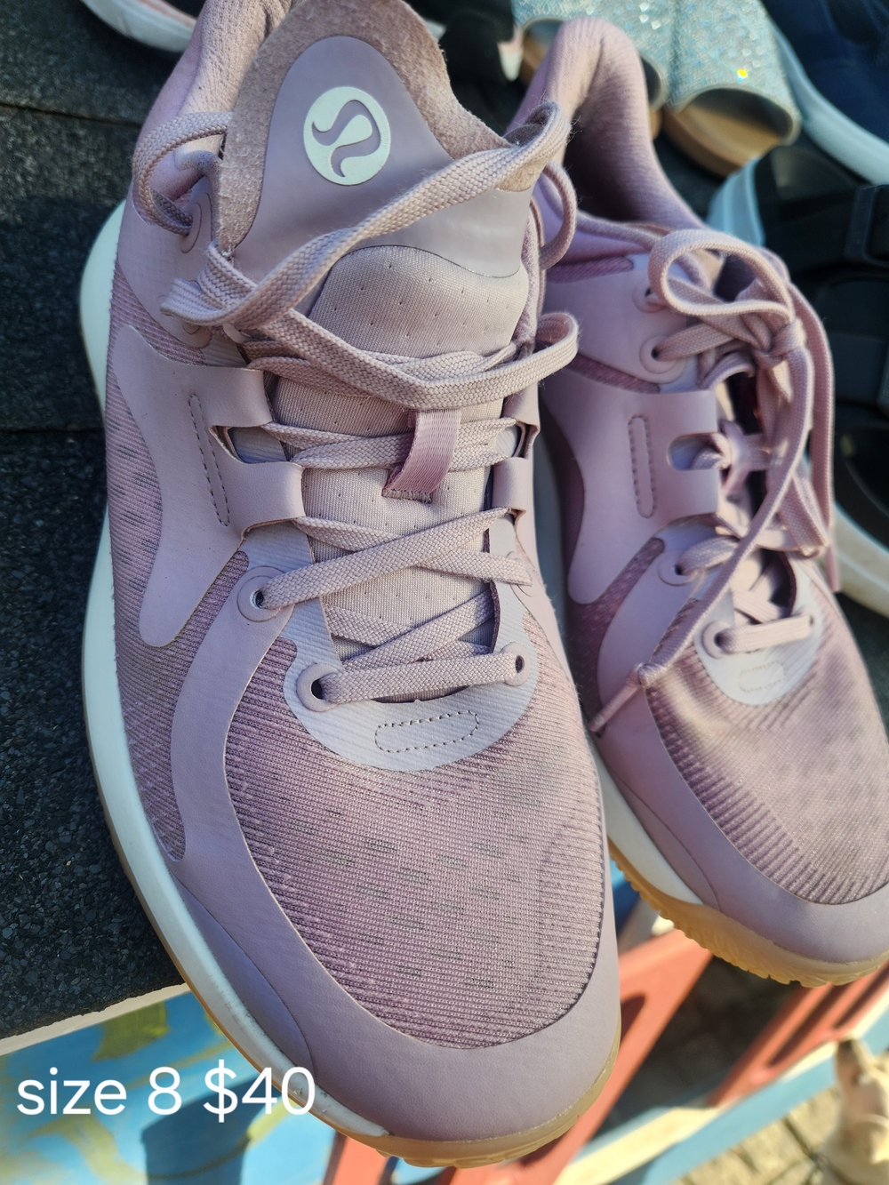 lululemon athletica Women’s Mauve Lace-Up Athletic Sneakers